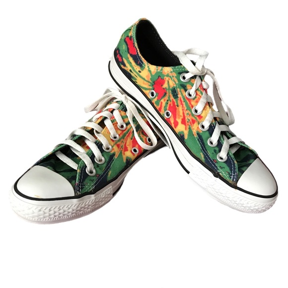 Converse Shoes - Rasta Tie-Dye Converse Classic